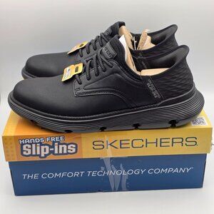 Skechers Garza-Gervin Men's Black Hands Free Slip-Ins Sneaker Size 10.5 Wide